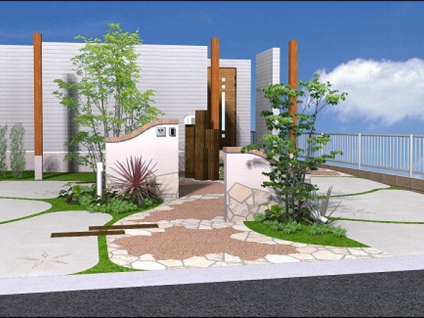 株式会社 黒田建商 | 施工事例 | オープンタイプ外構